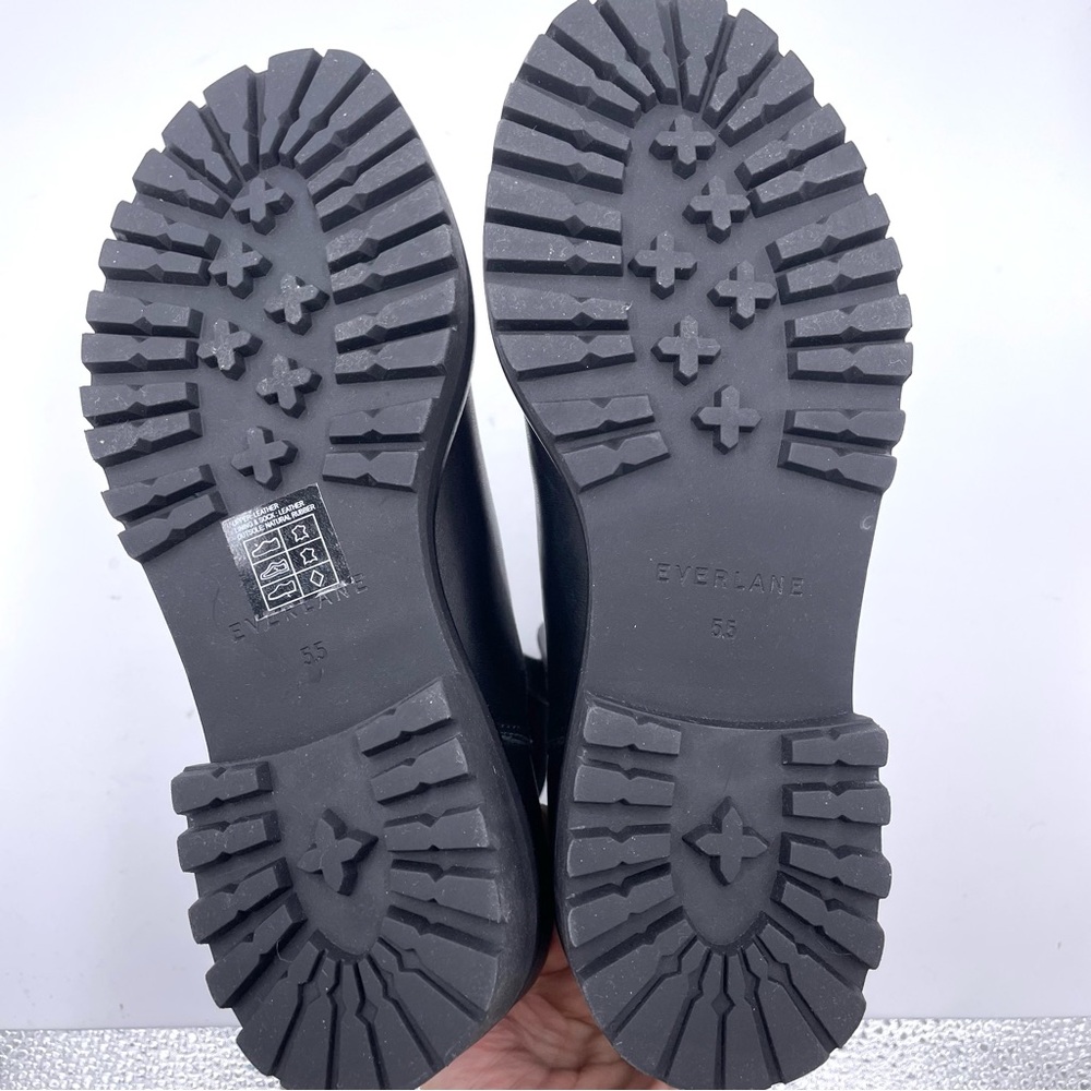 NEW Everlane Black Leather Lug Sole Chelsea Bootie in‎ Size 5.5 - Picture 11 of 14